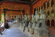 Vietnam, Ninh Binh, BAI DINH TEMPLE, corridor of Arhat statues, VT2173JPL