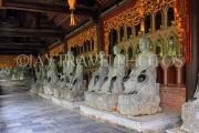 Vietnam, Ninh Binh, BAI DINH TEMPLE, corridor of Arhat statues, VT2174JPL