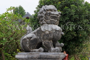 Vietnam, Ninh Binh, BAI DINH TEMPLE, three-portal entry gate, Lion sculpture, VT2163JPL