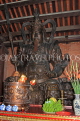 Vietnam, Ninh Binh, BAI DINH TEMPLE, three-portal entry hall, statue of a deity, VT2214JPL