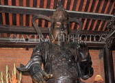 Vietnam, Ninh Binh, BAI DINH TEMPLE, three-portal entry hall, statue of a deity, VT2215JPL