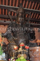 Vietnam, Ninh Binh, BAI DINH TEMPLE, three-portal entry hall, statue of a deity, VT2216JPL