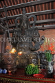 Vietnam, Ninh Binh, BAI DINH TEMPLE, three-portal entry hall, statue of a deity, VT2217JPL
