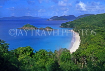 Virgin Islands (US), ST JOHN, Trunk Bay and beach, CAR45JPL