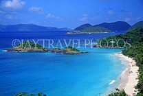 Virgin Islands (US), ST JOHN, Trunk Bay and beach, CAR53JPL