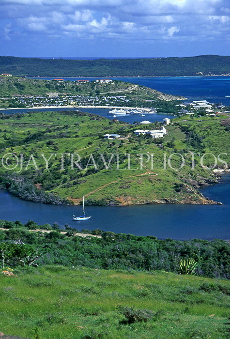 ANTIGUA, East coast, view from Shirley Heights, ANT823JPL