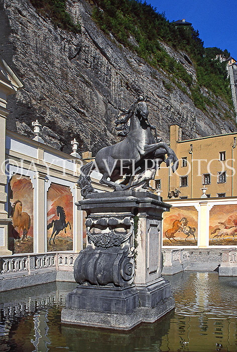 AUSTRIA, Saltzburg, Horse Pond, equestrian figure and murlas, AST486JPL