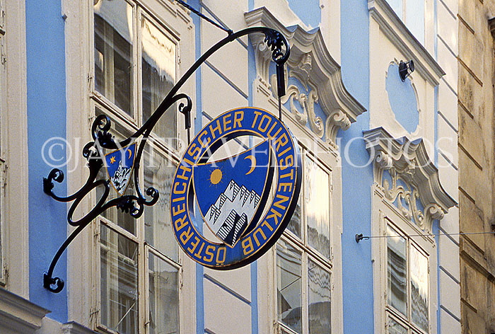 Austria, VIENNA, wrought iron sign, VIE407JPL