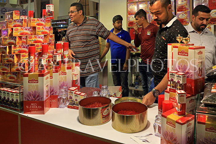 BAHRAIN, Manama, Bahrain Exhibition Centre, Autumn Fair, stall, Saffron & Saffron Tea, BHR2213JPL
