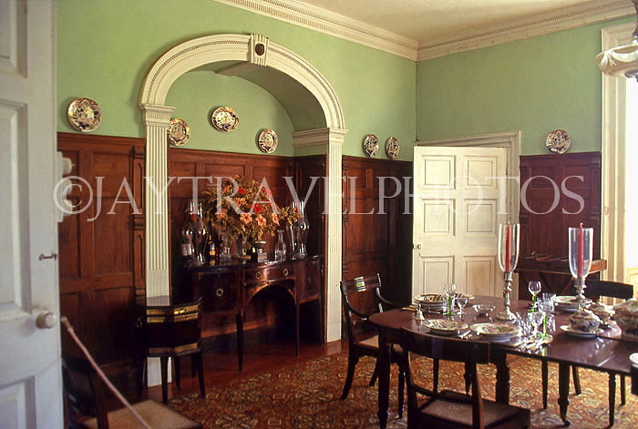 BARBADOS, St Nicholas Abbey, dining room, BAR280JPL