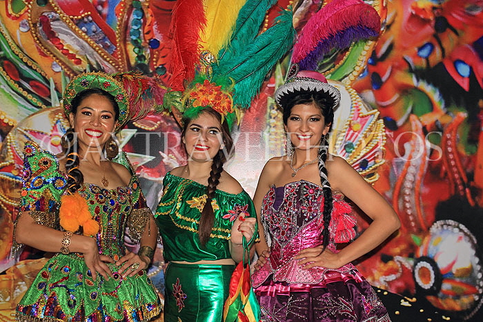 BOLIVIA, cultural show, carnival dancers, BOL146JPL