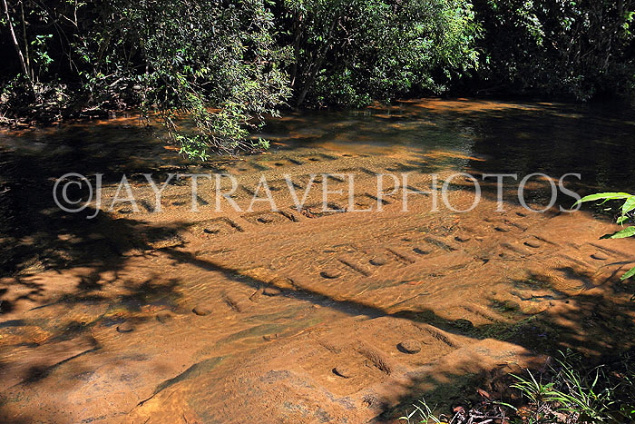 CAMBODIA, Siem Reap Prov, Kulen Mountain, River of 1000 Lingas, CAM2432JPL