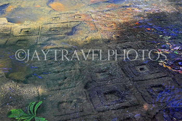 CAMBODIA, Siem Reap Prov, Kulen Mountain, River of 1000 Lingas, CAM2437JPL