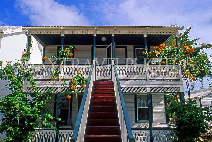 Cayman Islands, GRAND CAYMAN, house along Boggy Sands Road, CAY219JPL