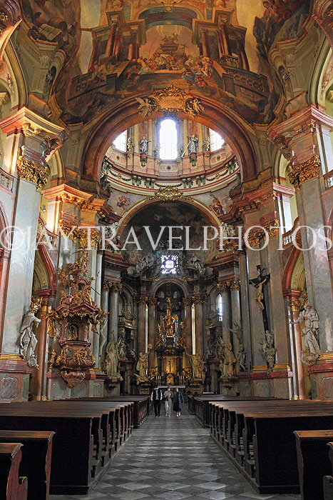Czech Rep, PRAGUE, Mala Strana, St Nicholas Church, interior, CZ1447JPL