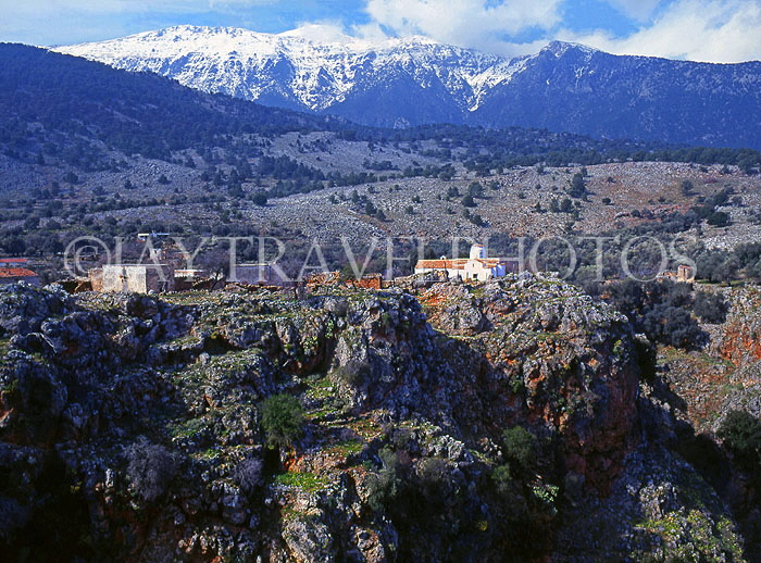 Greek Islands, CRETE, Ardhena Gorge and St Michael Chapel, nr Anopolis, GIS1052JPL