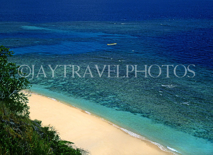 Grenadines, TOBAGO CAYS, beach and seascape with coral, CAR1243JPL