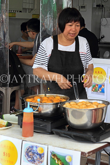 HONG KONG, Cheung Chau island, food stall, HK1551JPL