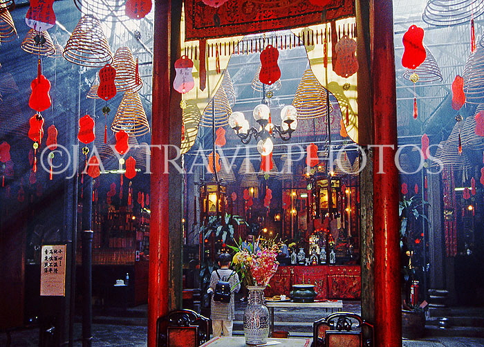 HONG KONG, Kowloon, Yau Ma Tei, Tin Hau Temple, interior, HK481JPL