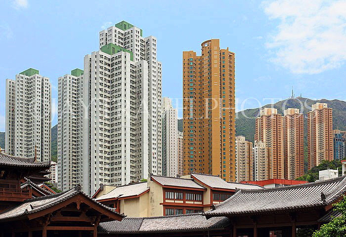 HONG KONG, Kowloon, residential apartment tower blocks, HK1283JPL