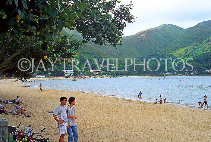 HONG KONG, Lantau Island, Silvermine Bay, coast, and beach, HK528JPL