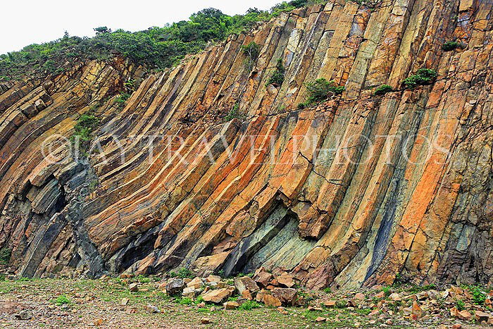 HONG KONG, Sai Kung, Global Geopark, hexagonal rock columns, HK1365JPL