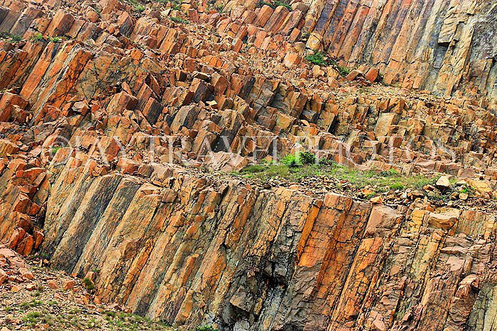HONG KONG, Sai Kung, Global Geopark, hexagonal rock columns, HK1369JPL