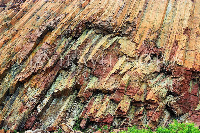HONG KONG, Sai Kung, Global Geopark, hexagonal rock columns, HK1371JPL