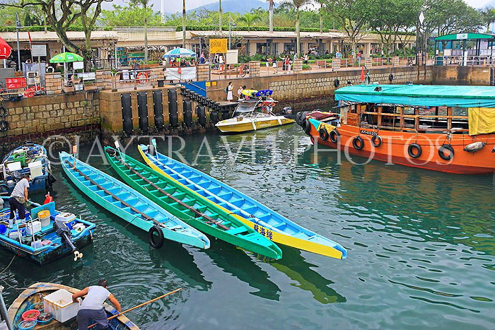 HONG KONG, Sai Kung, waterfront, and boats, HK1459JPL