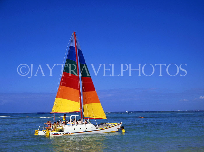 Hawaiian Islands, OAHU, Waikiki, catamaran cruise, HAW1002JPL