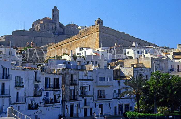 IBIZA, Ibiza Town, Old Town (Dalt Vila) and walls, SPN1269JPL