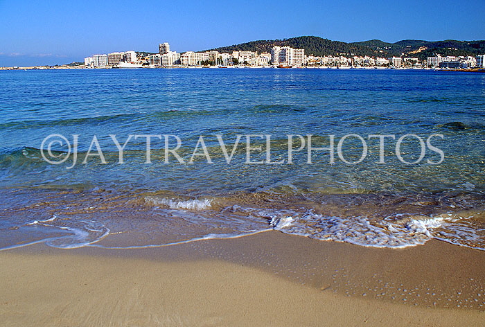 IBIZA, beach and seascape, West Coast, San Antonio town in background, SPN1355JPL