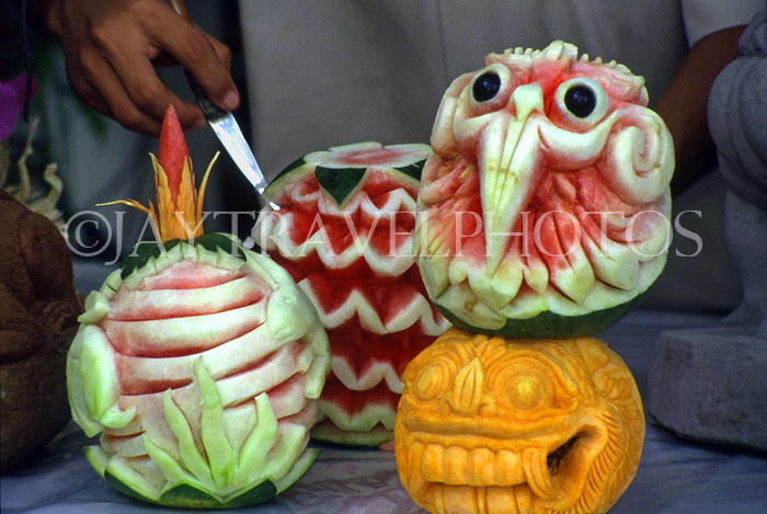 Indonesia, BALI, fruit carvings, BAL1204JPL