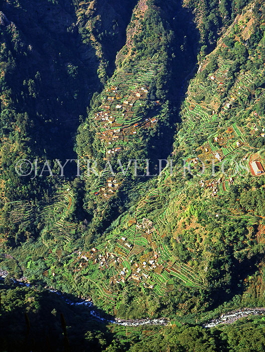 MADEIRA, Curral Das Freiras, village and terraced farmed land, MAD125JPL