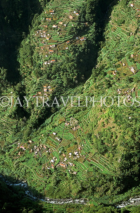 MADEIRA, Curral Das Freiras, village and terraced farmed land, MAD225JPL