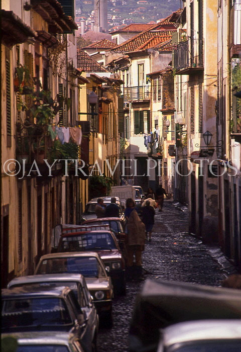 MADEIRA, Funchal, Old Town street, MAD138JPL