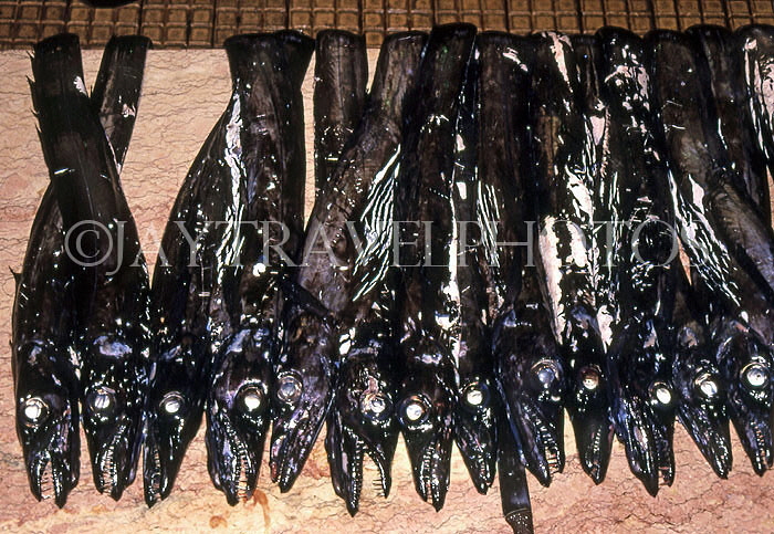 MADEIRA, Funchal Market, famous Espada (Scabbard) Fish, MAD193JPL