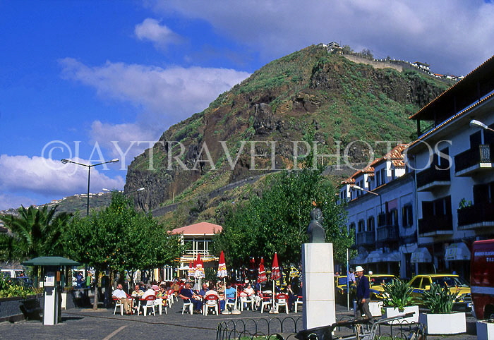 MADEIRA, Ribeira Brava, town and cafe scene MAD1128JPL