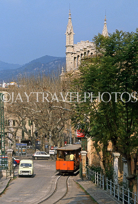 MALLORCA, Puerto Soller, town centre and tram, SPN1465JPL
