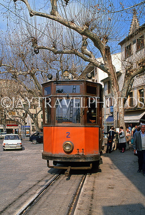 MALLORCA, Puerto Soller, town centre and tram, SPN1472JPL