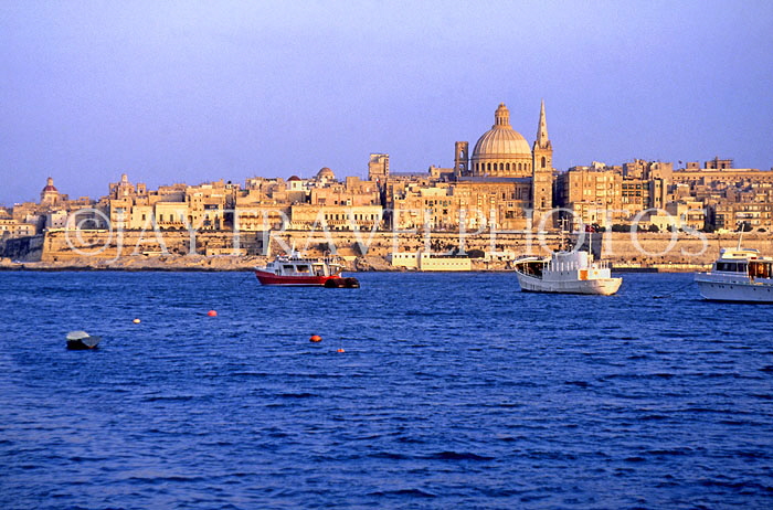 MALTA, Valletta, view from sea, MLT451JPL