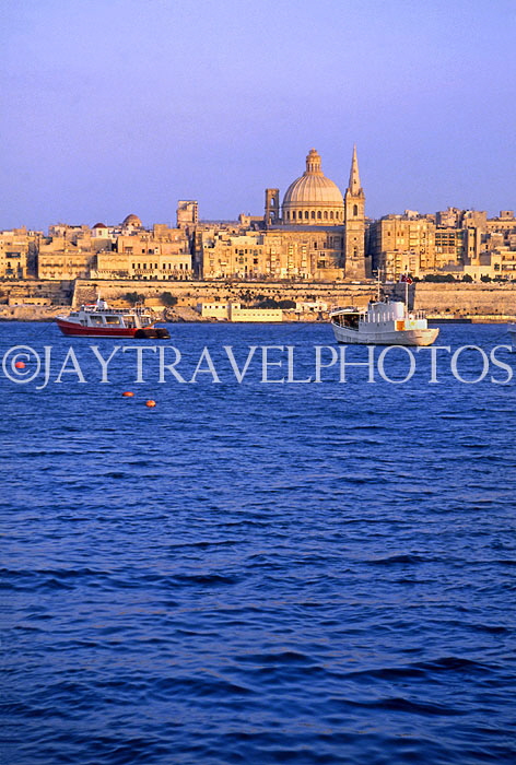 MALTA, Valletta, view from sea, MLT526JPL