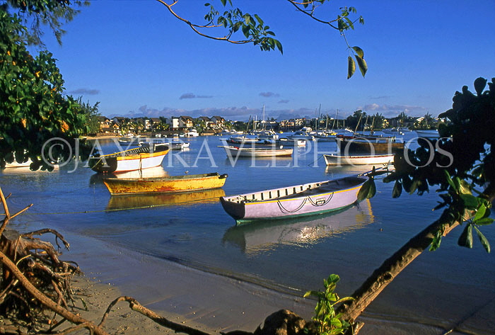 MAURITIUS, North Coast, Grand Bay, fishing boats, MRU169JPL