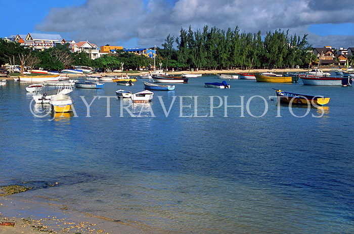 MAURITIUS, North Coast, Grand Bay, fishing boats, MRU181JPL
