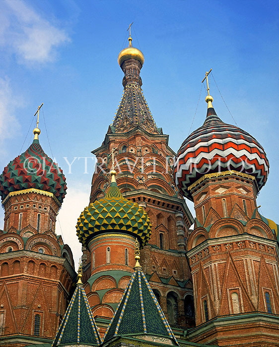 RUSSIA, Moscow, Red Square, ST BASIL'S CATHEDRAL, RUS601JPL