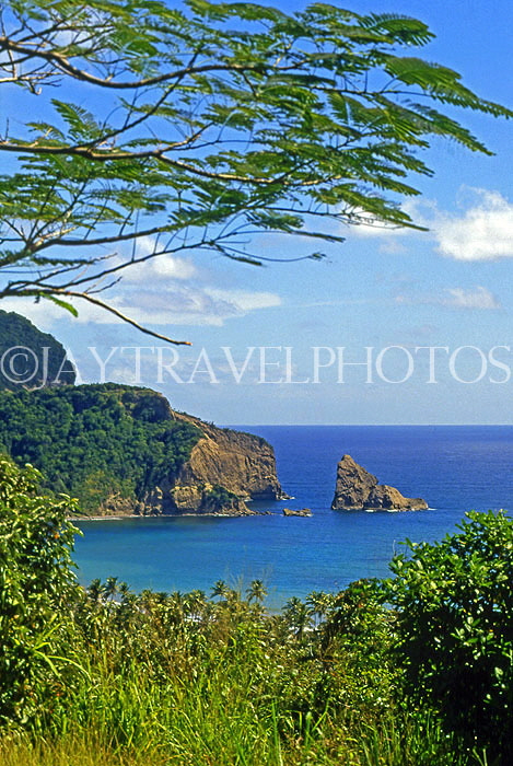 ST LUCIA, western coast scenery, STL770JPL