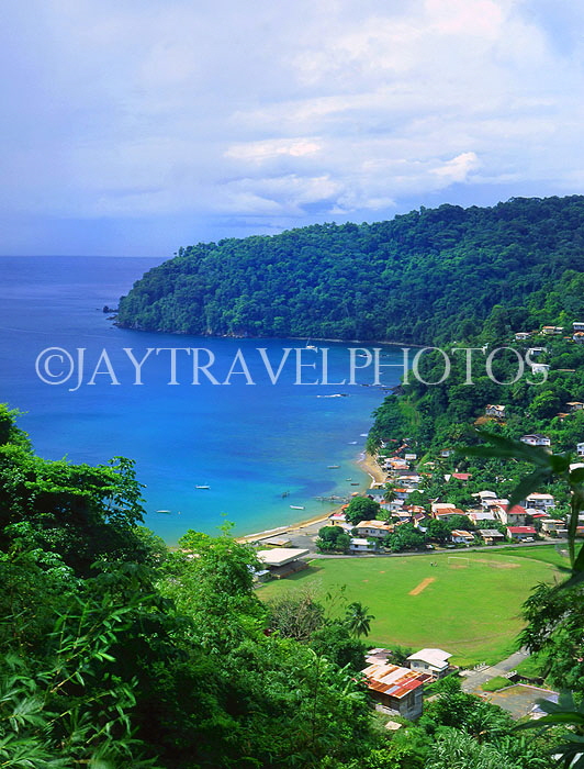 TOBAGO, Charlotteville, coastal view, CAR1150JPL