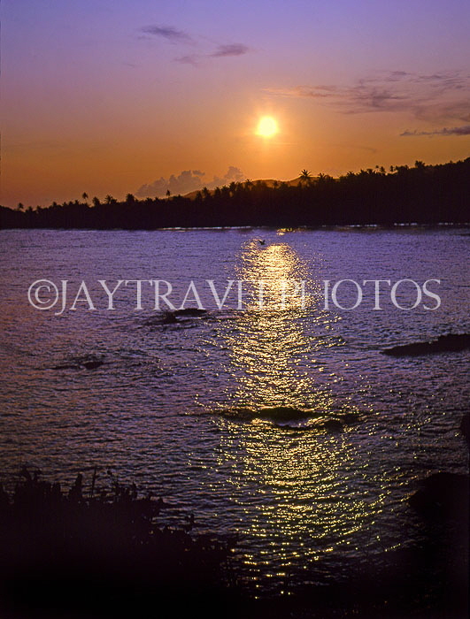 TOBAGO, coast and sunset over Minster Bay, CAR1347JPL
