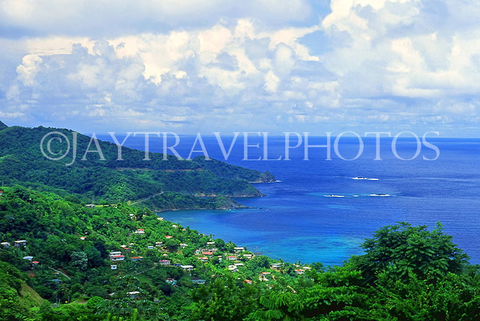TOBAGO, coast and view towards Speyside, CAR1343JPL