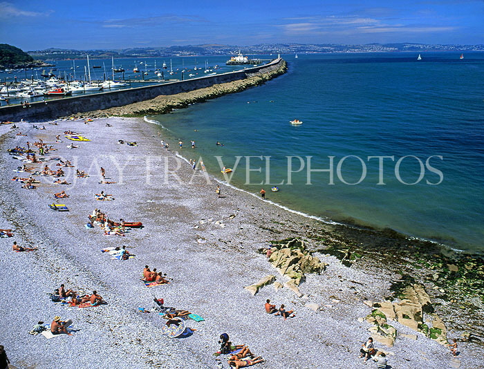 UK, Devon, BRIXHAM, Breakwater Beach and coast, DEV404JPL